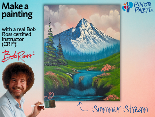 Bob Ross Oil Painting - with Certified Ross Instructor Anam Bokhari